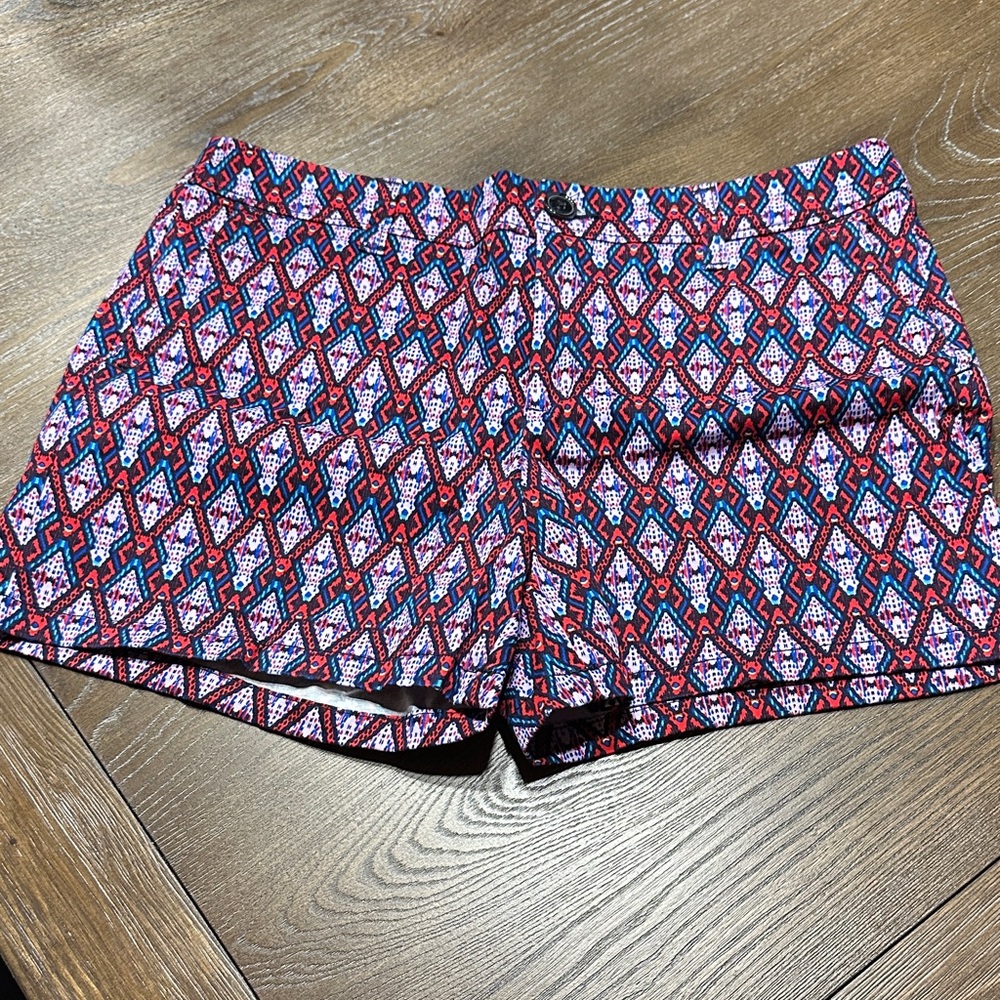 Liz Claiborne Purple and Blue Patterned Women's Shorts